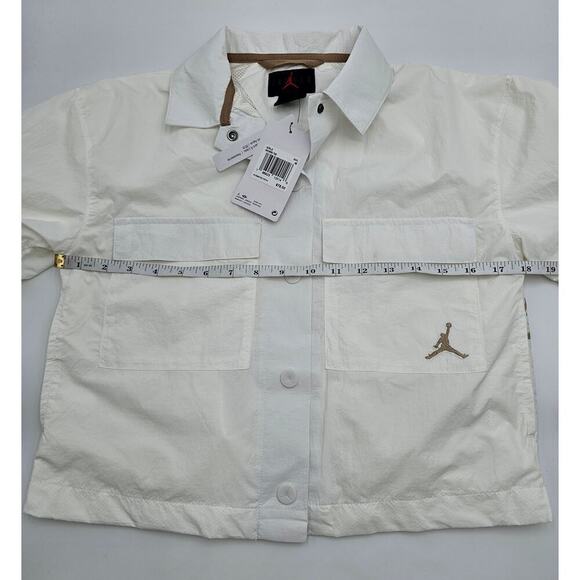 Jordan Kid's Size M White Coaches Jacket NWT - Picture 7 of 10